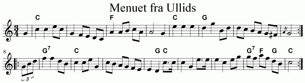 254 menuet fra ullids