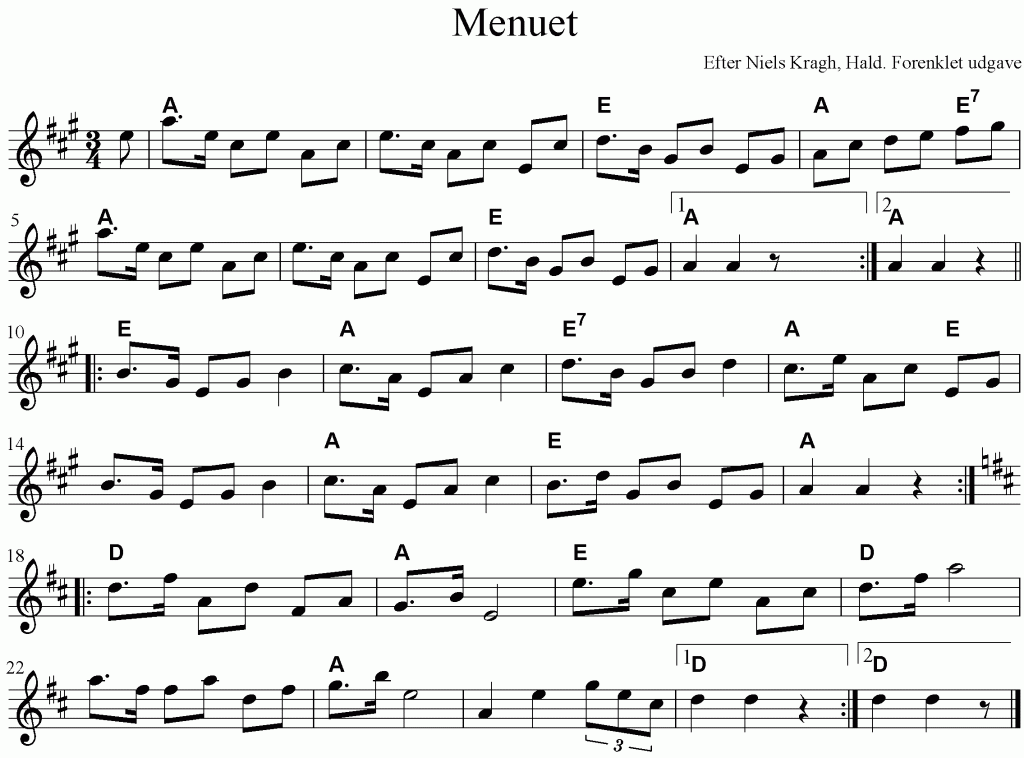 260 Menuet fra Hald